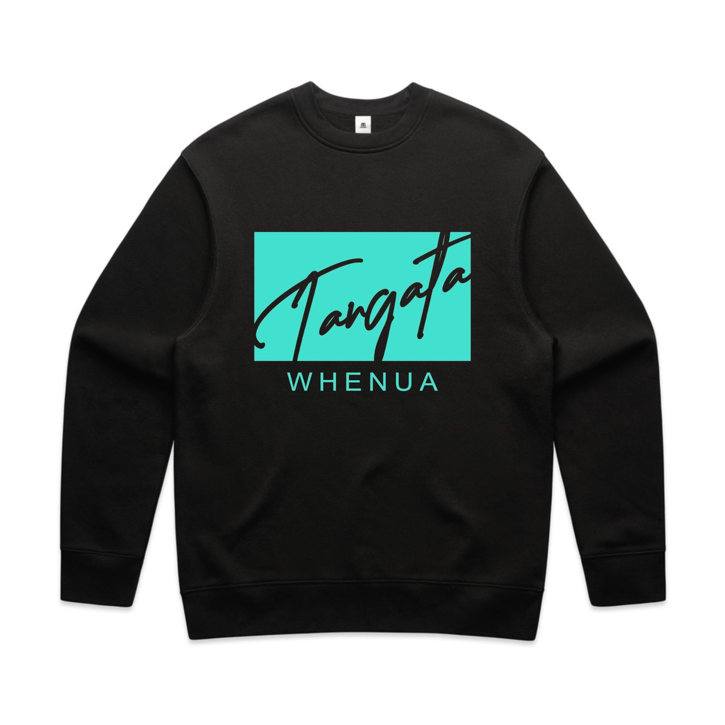 Tangata Whnua 2.0 Crew Neck (Black and Turquoise Blue)